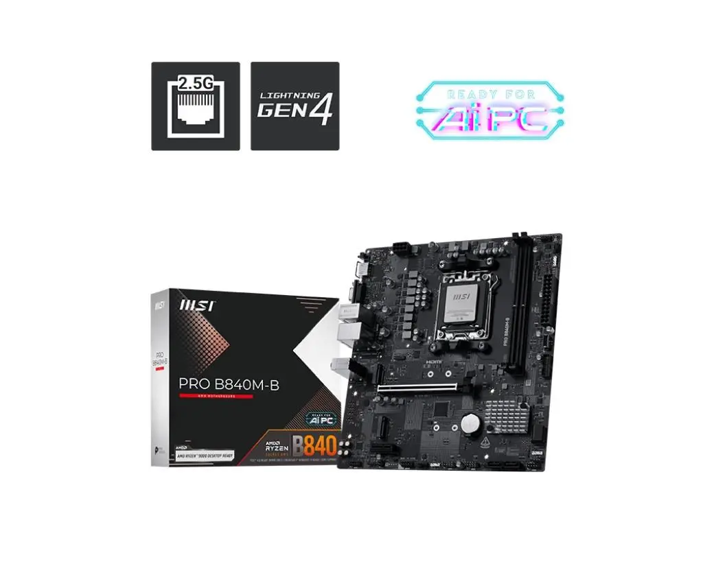 Mātesplate MSI PRO B840M-B Photo 13