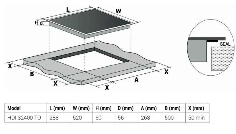 BEKO iebūvējamā indukcijas 30 cm vienzona Photo 4