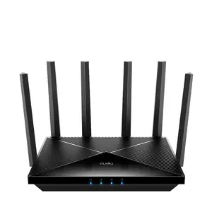 Galda maršrutētājs Cudy WR11000 — trīsjoslu 2.4/5/6 GHz, Wi‑Fi 7, 4× 2.5 Gbit LAN, 5765 Mb/s (6 GHz), 512 MB RAM