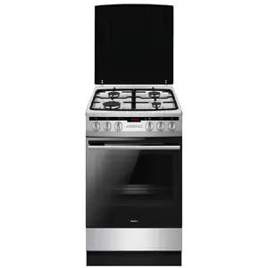 Freestanding cooker AMICA 57GEH3.33HZpTaDA(Xx) PIZZA — gas hob 4-zone, electric oven 65 L, energy class A