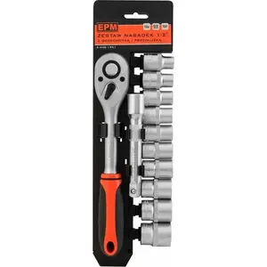 Socket Wrench Set EPM E-400-1951 — 12 pieces, 1/2" drive