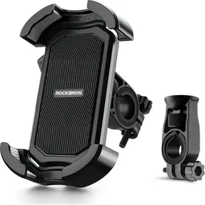 Bike phone holder Rockbros 25210032001 Black — handlebar smartphone mount, universal fit