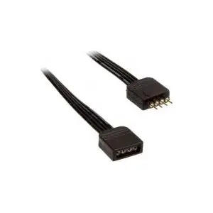 Akasa 4-pin to 4-pin PWM fan extension cable 0.5 m, black (MOLS-148)