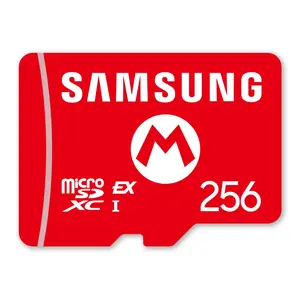 MicroSDXC flash memory card Samsung for Nintendo Switch 2 256 GB, red