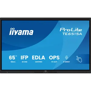 Monitors iiyama TE6515A-B1AG 65" 4K UHD Skārienekrāns