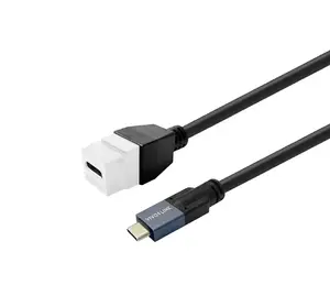 VivoLink PROKEYUSBCFM0,5W USB Cable USB-C Female to USB-C Male 0.5 m USB 3.2 Gen 2 White