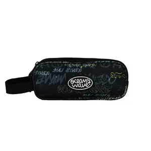 Pencil case Ocean's Wave OCW HARDEN 3 Zippers — hard shell, three-zippered compartments