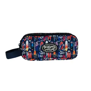 Pencil Case Ocean's Wave OCW CASE MAVERICK 3 zippers, multi-compartment stationery organizer