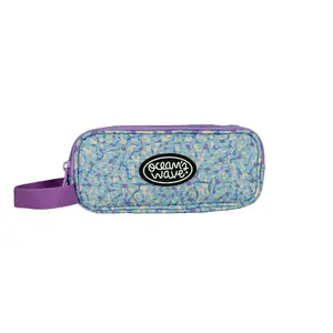 Pencil case Ocean's Wave NAROA 3 Zippers – compact school and stationery organizer