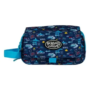 Pencil Case Ocean's Wave OCW TRAVEL 3 Zippers — compact stationery organiser with three zip compartments