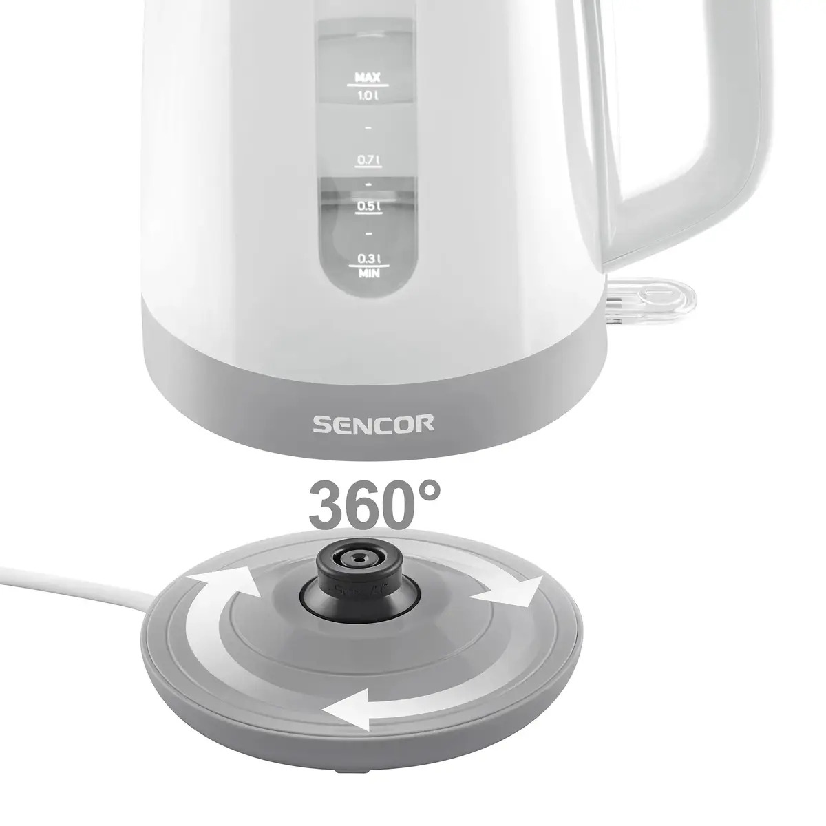 Electric kettle SENCOR SWK1020WH 1.0 L 2200 W Photo 5