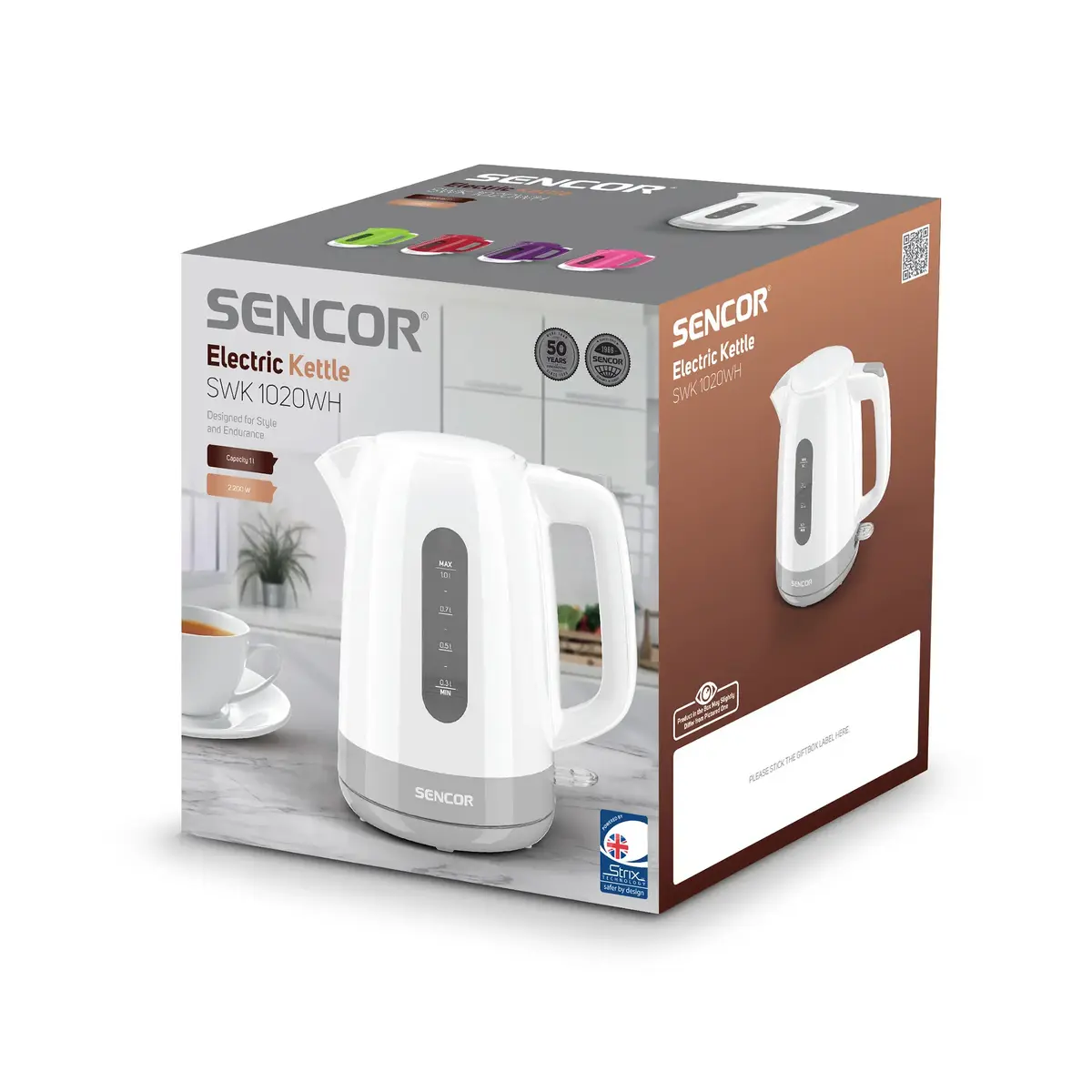 Electric kettle SENCOR SWK1020WH 1.0 L 2200 W Photo 6