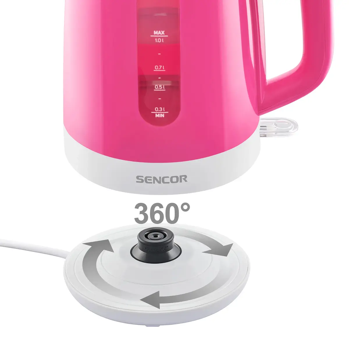 SENCOR SWK1028RS electric kettle 1.7 L 2200 W Photo 6