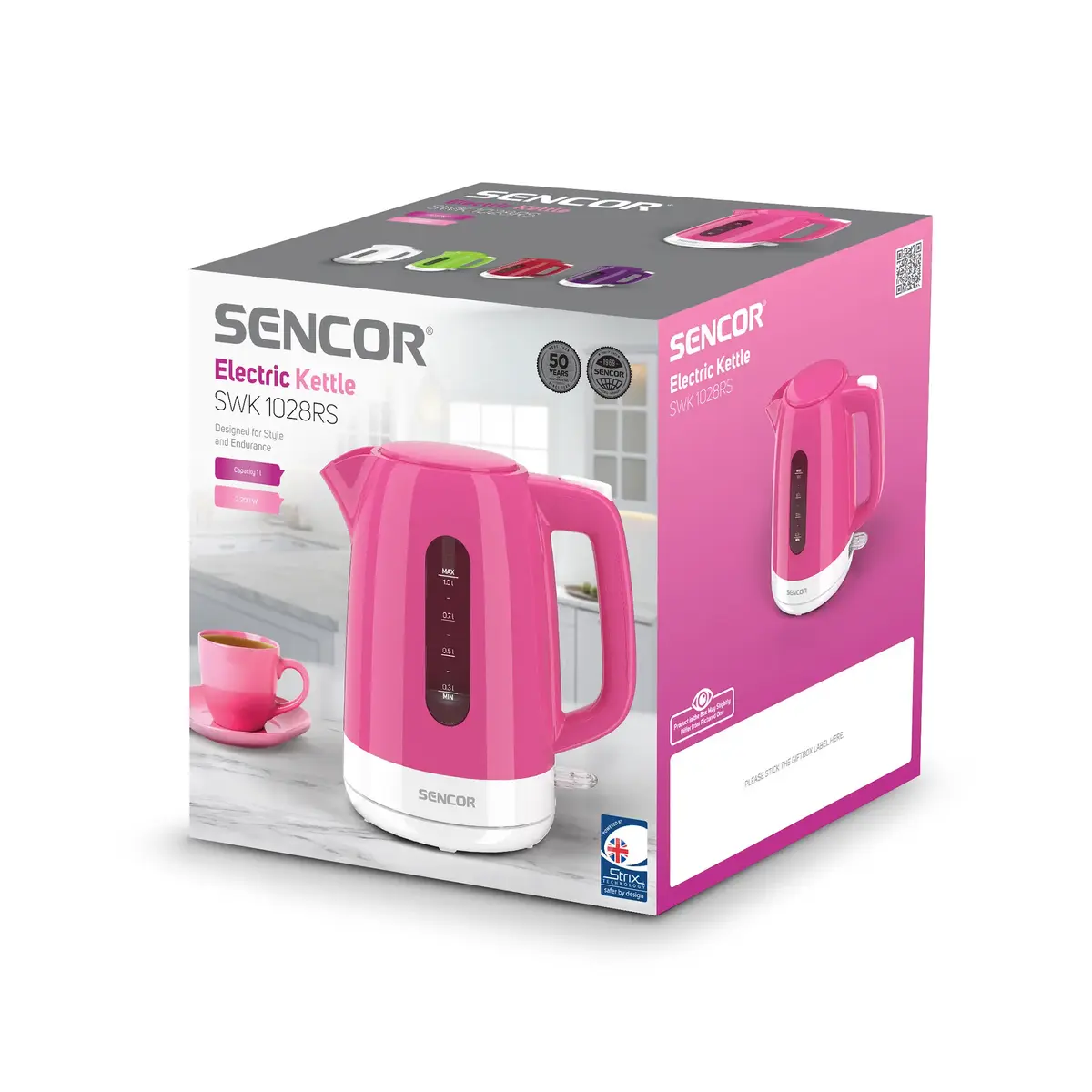 SENCOR SWK1028RS electric kettle 1.7 L 2200 W Photo 7