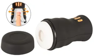 Masturbator you2toys GYRO Silicone Black — rechargeable, 4 modes, Dynamic Wave, 17.2×8.3 cm, inner Ø up to 3 cm