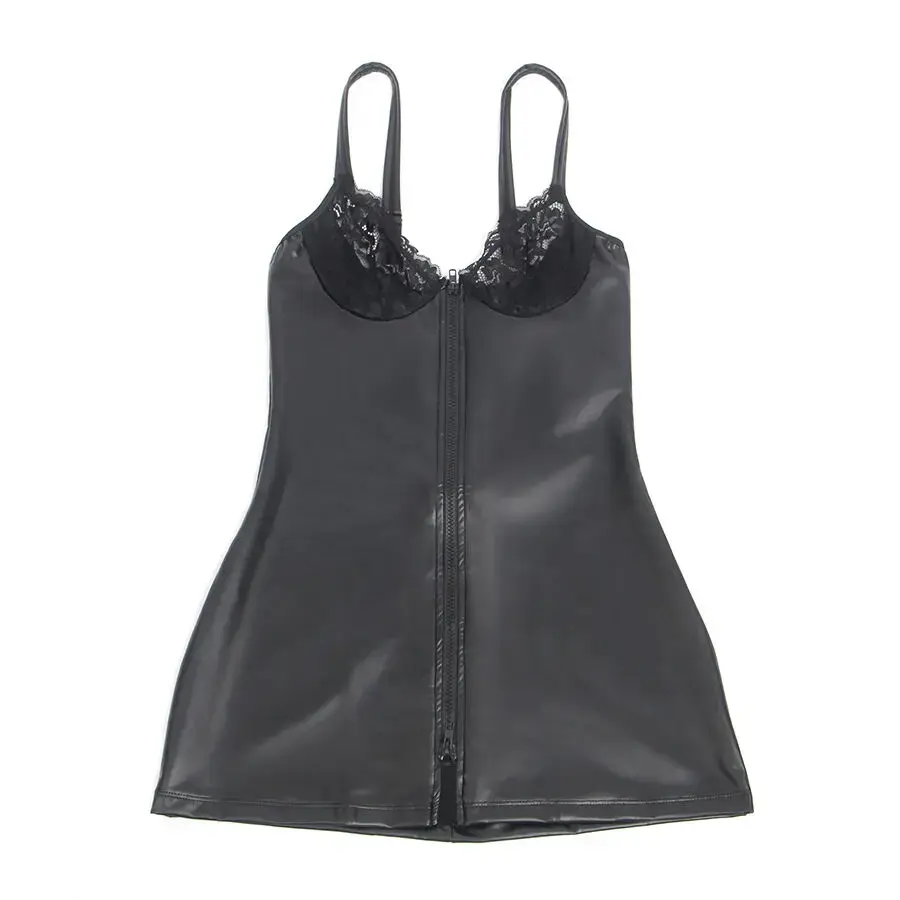 Кожаное платье SUBBLIME 957568 — чёрное S/M Photo 5