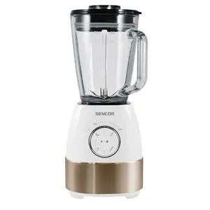 Блендер SENCOR SBL5870GD 1800 Вт, стеклянная чаша 1,5 л, 6 титаново-покрытых ножей, 24000 об/мин