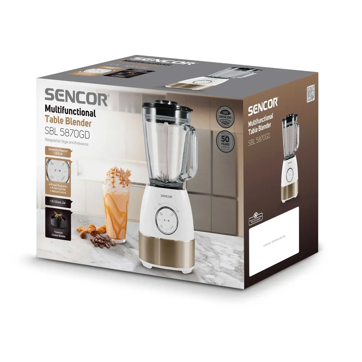 Блендер SENCOR SBL5870GD 1800 Вт, 1,5 л Photo 10