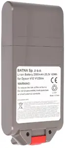 Replacement battery pack for Dyson V12 — Extralink 25.2V 2500mAh (compatible)