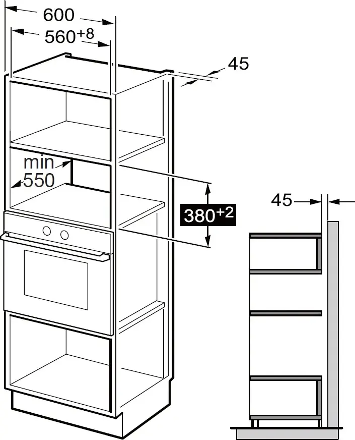 Iebūvējamā mikroviļņu krāsns DE DIETRICH DMG2121BB