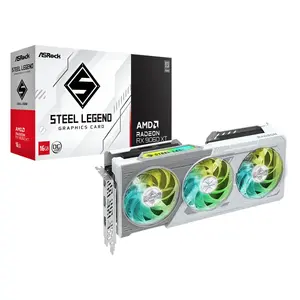 Видеокарта ASRock Radeon RX 9060 XT 16GB GDDR6, PCIe 5.0, 128‑bit, 3 вентилятора, HDMI 2.1b, DP 2.1a