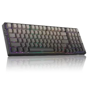 Механическая клавиатура MageGee Light100 Star Grey с RGB-подсветкой и тактильными переключателями Blue Whale (US раскладка)