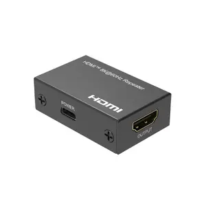 Audio video pagarinātājs MicroConnect MC-HDMIREPEATER-8K vadu 3840 x 2160 pikseļi USB Type-C melns
