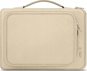 Klēpjdatora soma Tech‑Protect Basic Bag 15–16" Desert Beige — maciņš 15–16 collu klēpjdatoriem
