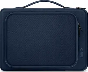 Сумка для ноутбука Tech-Protect Basic Bag 15-16, тёмно-синяя — для ноутбуков 15–16"