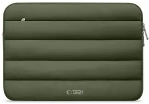 Чехол для ноутбука Tech-Protect Fluffy 15–16", зелёный, мягкая защита с подкладкой