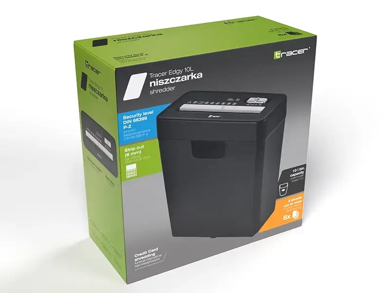 Шредер TRACER Edge10L перекрестный 10 листов Photo 12