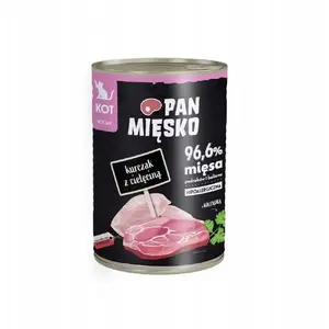 Консервы для кошек/собак pan miĘsko Meat Product Pan Mięsko Курица с телятиной 400 г