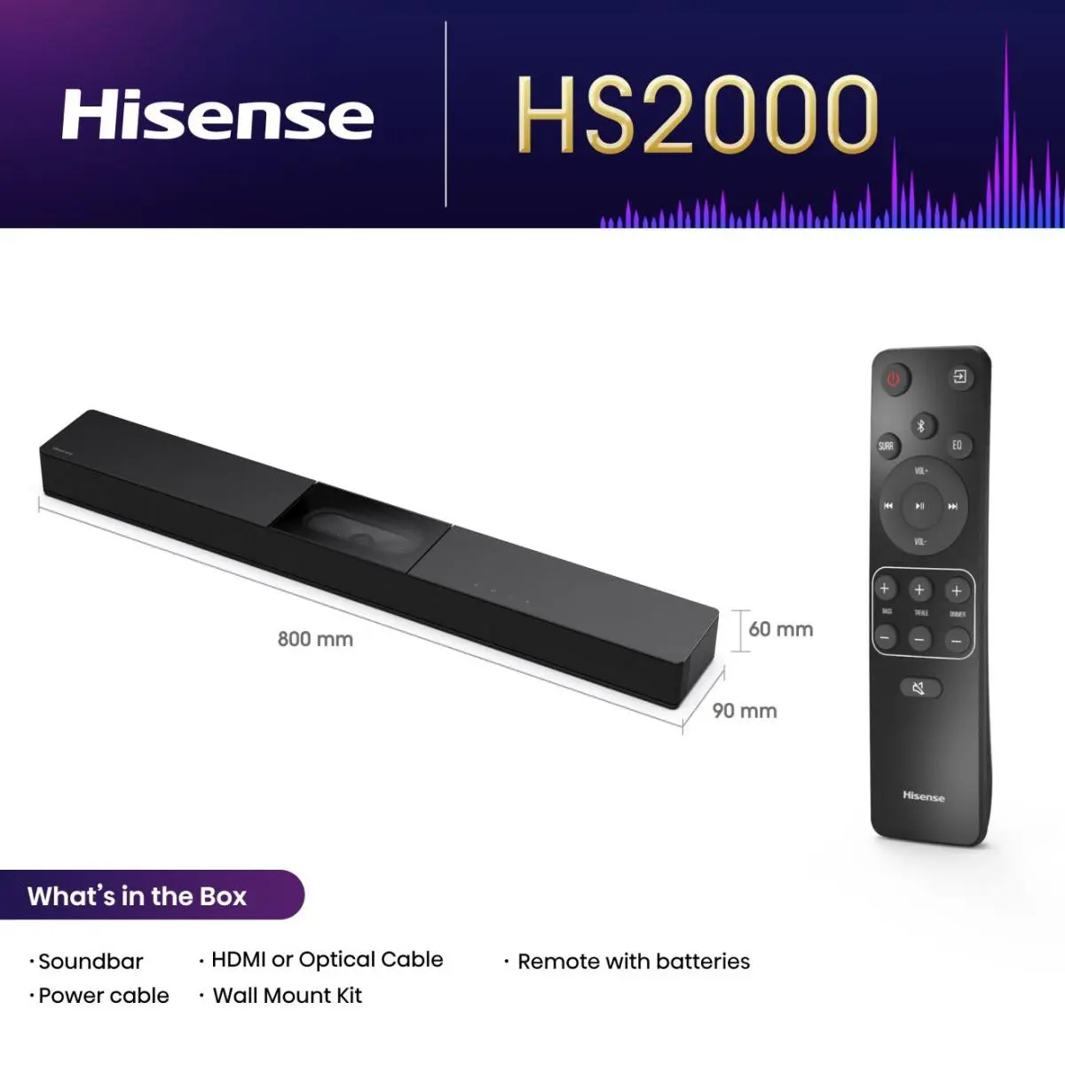 Саундбар Hisense HS2000 Photo 2
