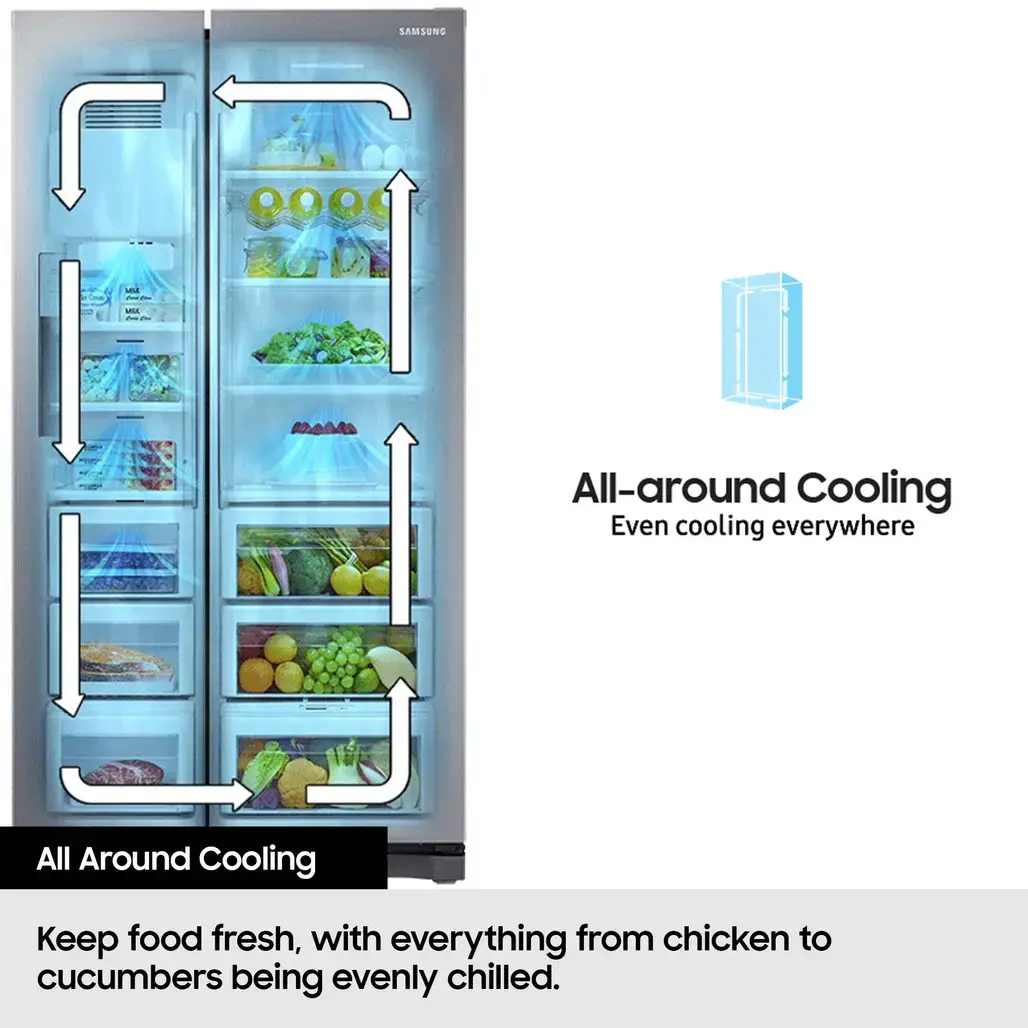 Samsung Bespoke AI Side-by-Side Refrigerator RS70F64KEBEO Photo 4