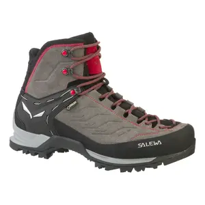 Salewa MTN Trainer Mid GTX Vīriešu Pieaugušo Pelēks Sarkans Āda Zābaki Vibram WTC