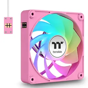 Вентилятор THERMALTAKE CT140 EX Reverse ARGB Sync 140 мм, 500–1800 об/мин, розовый, 3 шт.