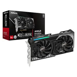 Видеокарта ASRock Radeon RX 9060 XT 16GB GDDR6 PCIe 5.0, 128‑bit, частота Boost 3290 МГц