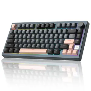Механическая клавиатура MageGee Light75 — 75% раскладка, Royal Blue RGB, Pink Bear Switch, US ANSI