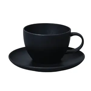 Porcelain Fine Plus Tase 100 ml by Leela Baralee — Black cup for tableware