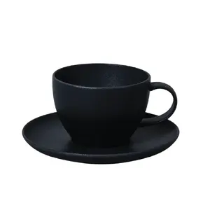 Porcelain tea cup FINE PLUS TASE 200 ml by Leela Baralee TH04095611AL030 Black