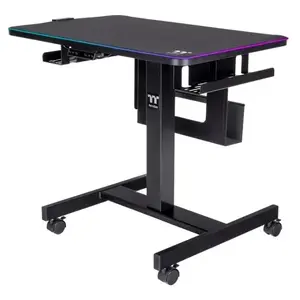 Стол Thermaltake CYCLEDESK 100 Black Прямоугольный MDF Проводная зарядка 110-240V