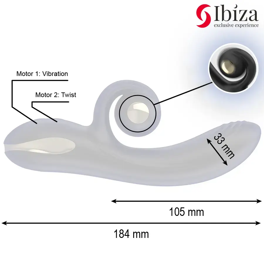 Вибратор IBIZA TECHNOLOGY IBIZA - Twister Photo 4