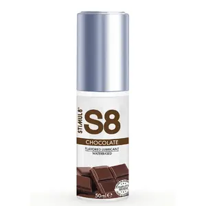 Masāžas lubrikants STIMUL8 S8 Chocolate 50 ml – personiskai masāžai, ar šokolādes aromātu
