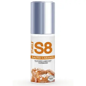 Массажный лубрикант STIMUL8 S8 Salted Caramel 125 мл, ароматизированный интимный лубрикант