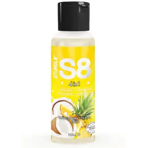 Masāžas lubrikants STIMUL8 S8 4 IN 1 PINA COLADA 125 ml