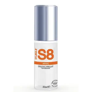Anālais lubrikants STIMUL8 S8 50 ml — ūdens bāzes intīmā smērviela anālai lietošanai