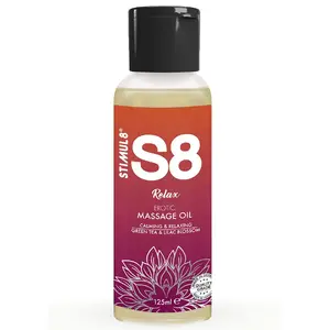 Masāžas eļļa STIMUL8 S8 Relax Green Tea 125 ml — STIMUL8 S8 Relax Green Tea 125ml