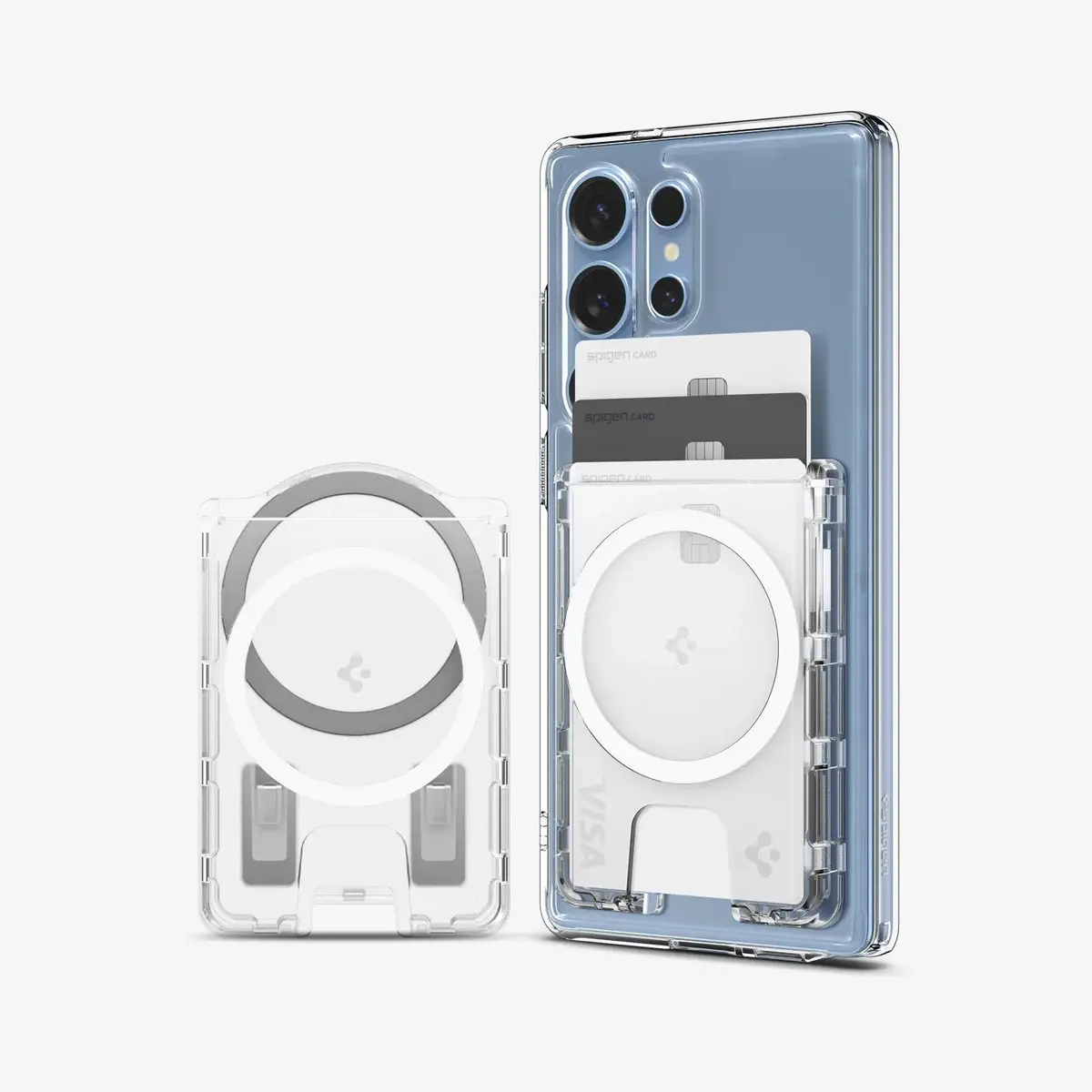 Spigen Ultra Hybrid (MagFit+) card holder for Galaxy S25 Photo 2