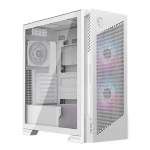 PC case MSI MPG VELOX 300R AIRFLOW PZ Midi Tower White — ATX/EATX/MicroATX/Mini-ITX, 1×3.5", 4×2.5", 2×USB 3.2 Gen1, side window