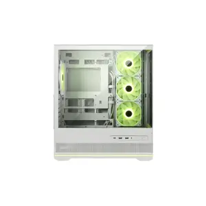 PC case MSI MAG PANO 110R PZ WHITE Midi Tower — ATX/Micro-ATX, tempered glass, white, 7 expansion slots, USB-C, supports 360/240/120 mm radiators